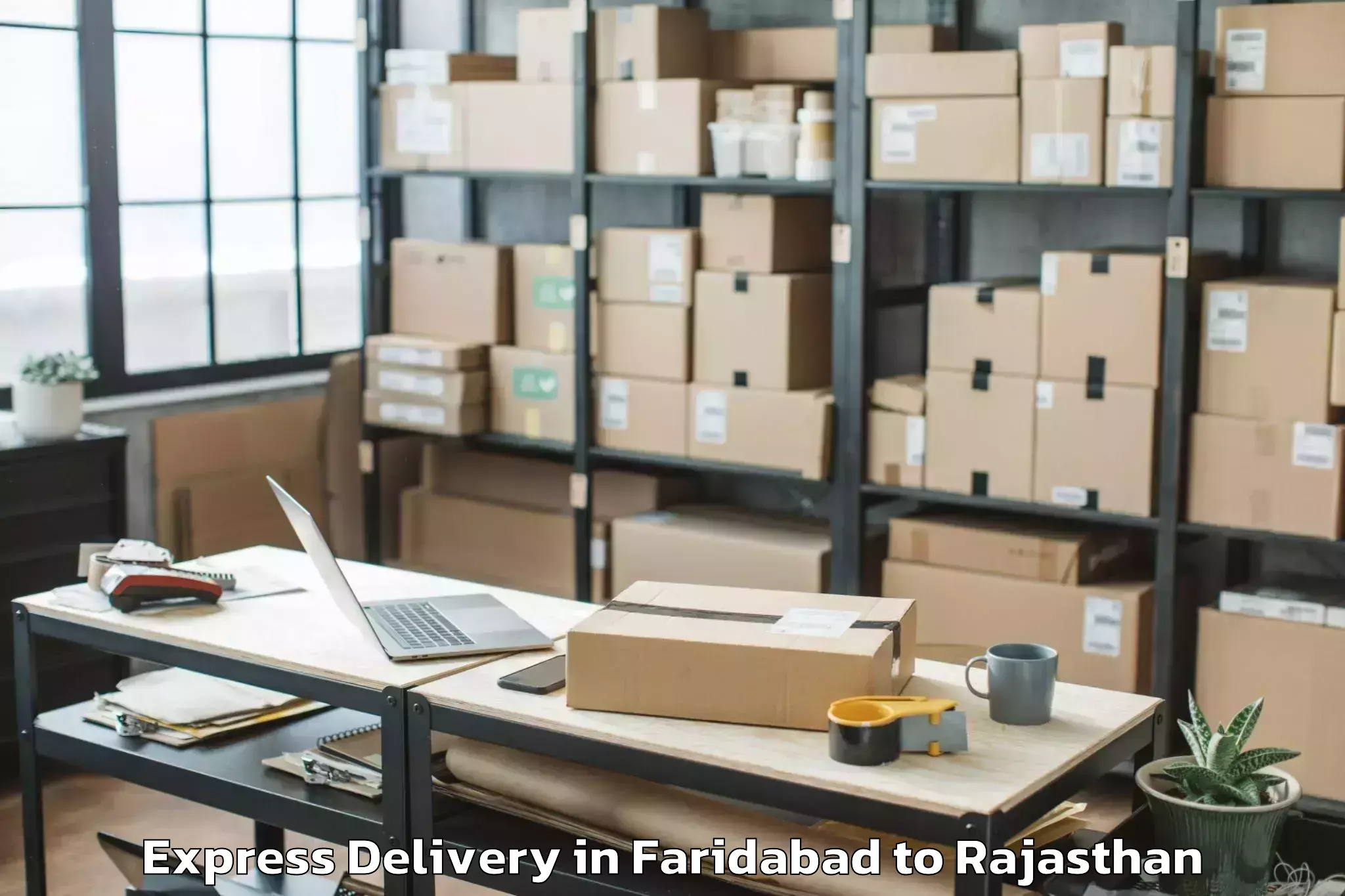 Reliable Faridabad to Jaipur National University Jai Express Delivery